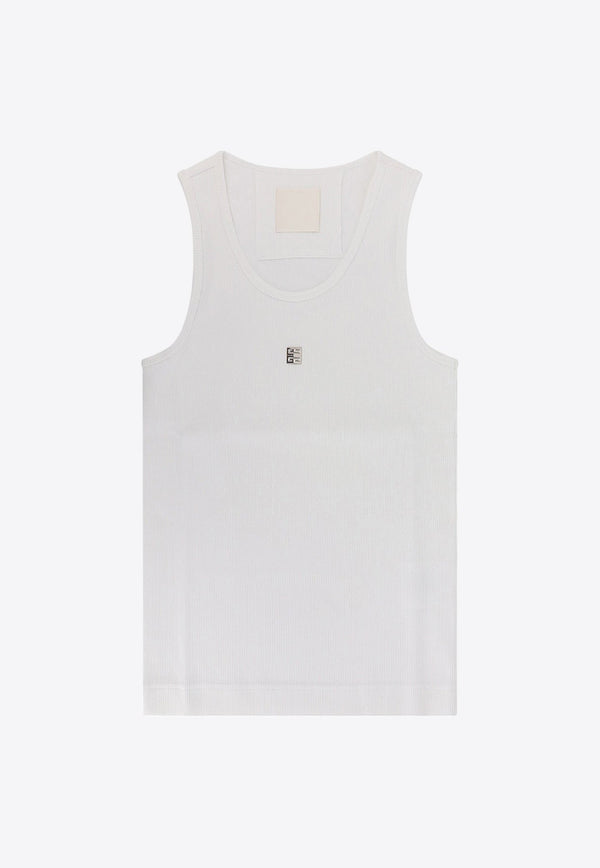4G Plaque Ribbed Tank Top