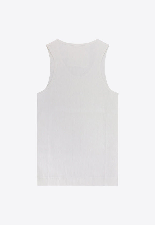 4G Plaque Ribbed Tank Top