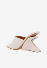 Jug 100 Leather Wedge Mules