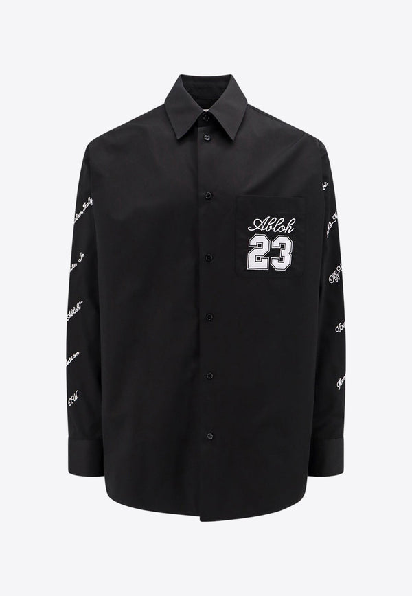 23 Logo Print Long-Sleeved Shirt