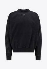 Diag-Stripe Logo Embroidered Sweatshirt