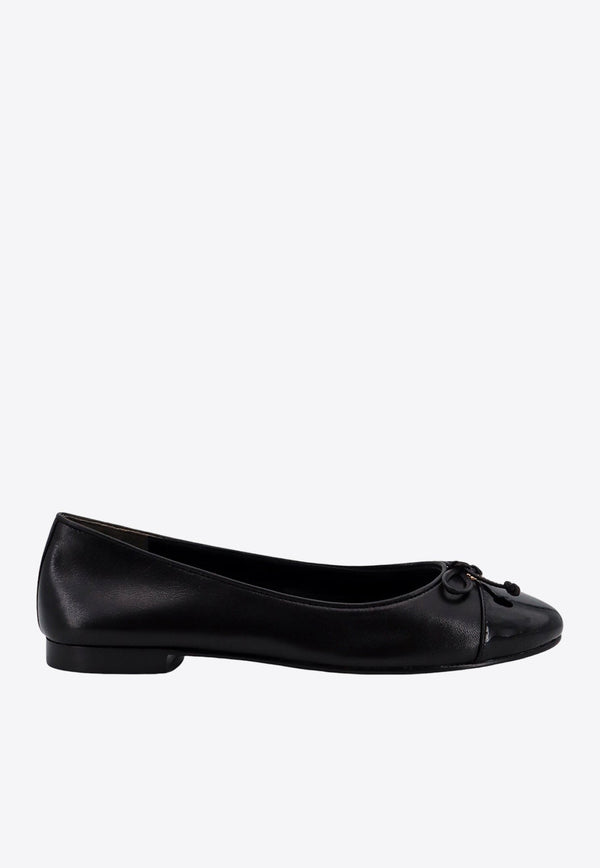 Cap-Toe Leather Ballet Flats