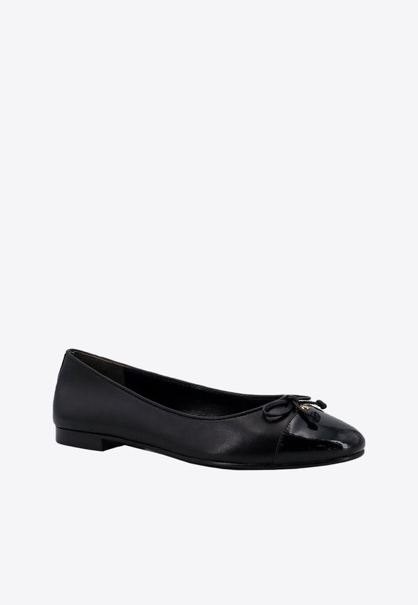 Cap-Toe Leather Ballet Flats