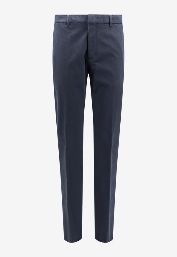 Straight-Leg Tailored Pants