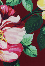 Floral Print Foulard Scarf
