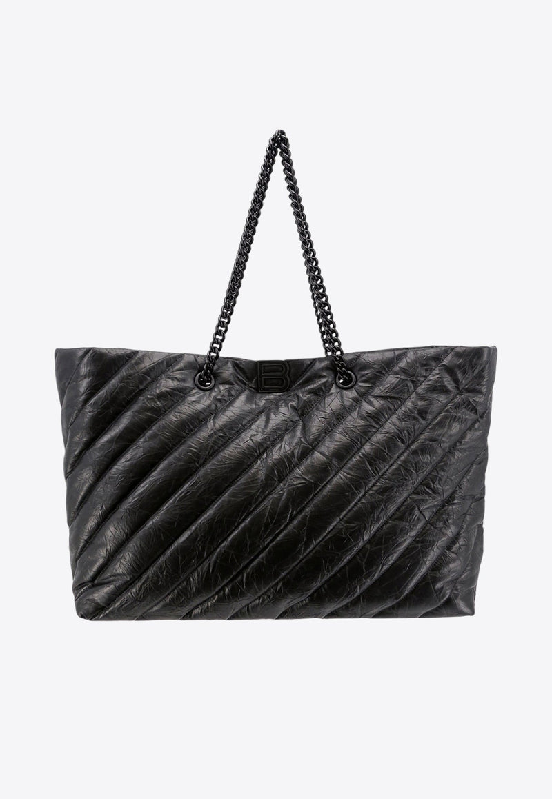 Large Crush Quilted Tote Bag