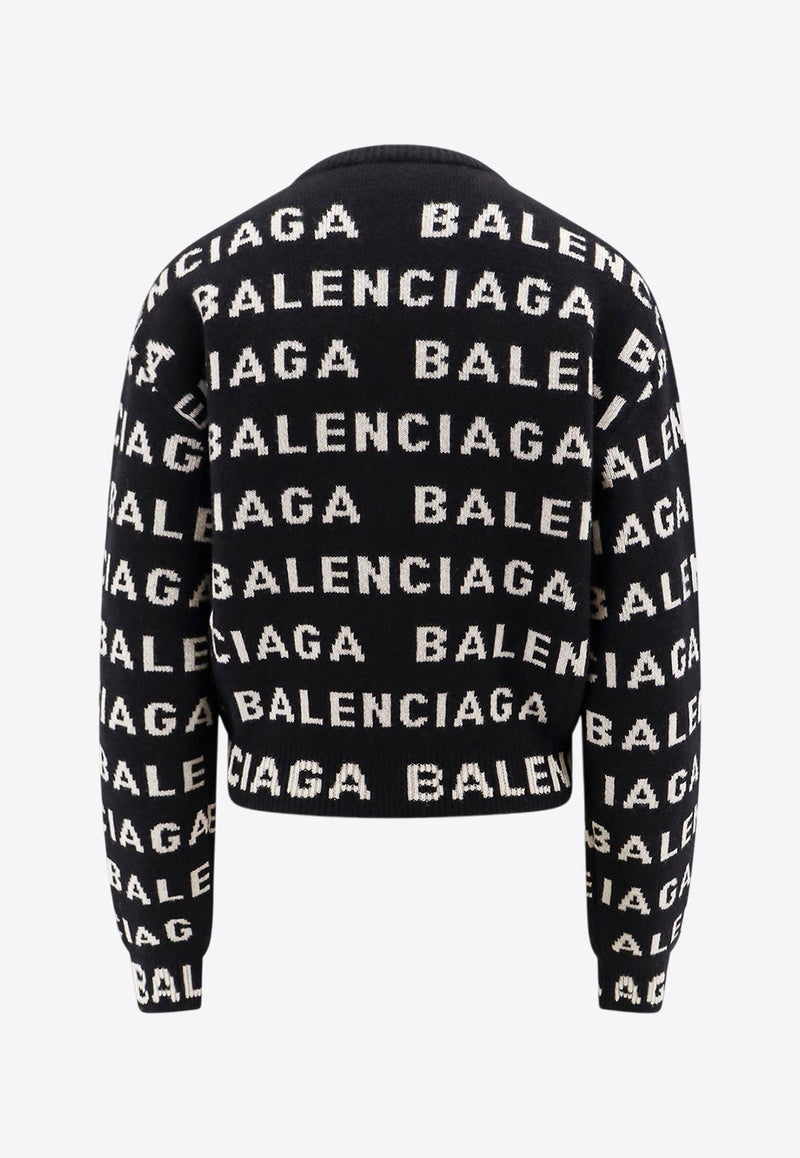 All-Over Logo Wool Sweater