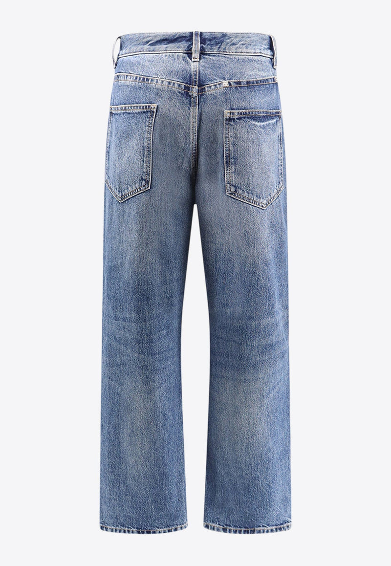 Straight-Leg Basic Jeans