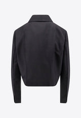 Deconstructed Tailored Cropped Blazer