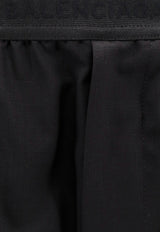 Logo-Waistband Wide Pants