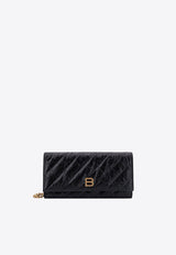 Crush BB Logo Quilted Leather Clutch