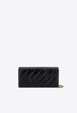 Crush BB Logo Quilted Leather Clutch