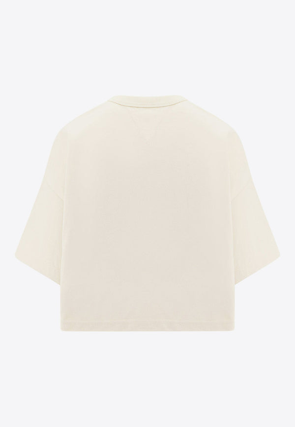 Short-Sleeved Cropped T-shirt