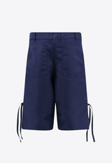 Bermuda Shorts with Drawstring Detail