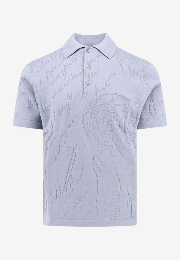 Diagonal Scritto Polo T-shirt