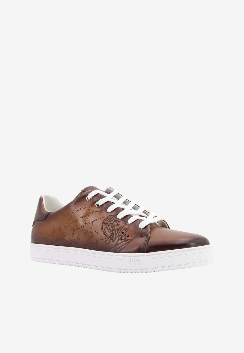 Playtime Scritto Leather Sneakers