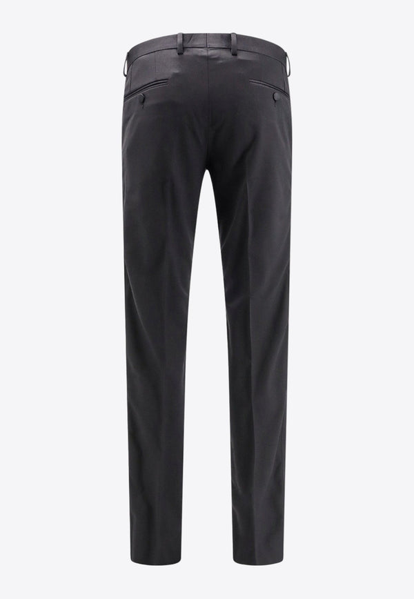 Wool-Blend Tuxedo Pants