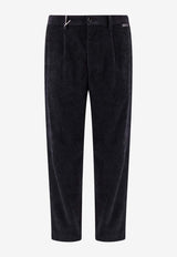 Straight-Leg Corduroy Pants