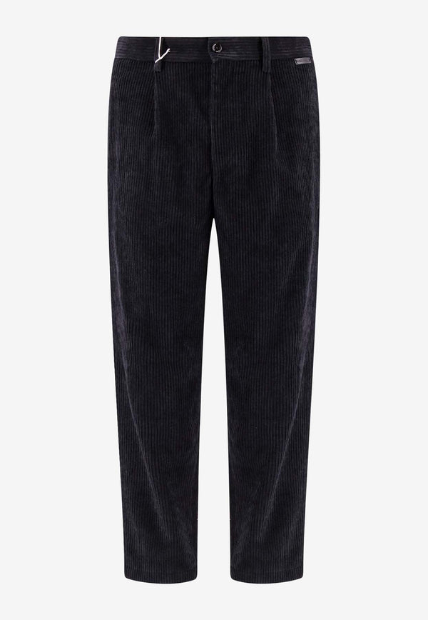 Straight-Leg Corduroy Pants