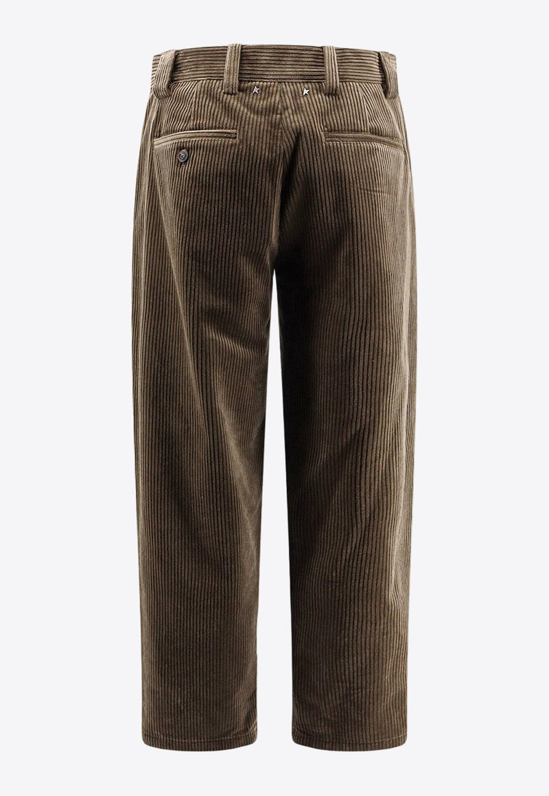 Straight-Leg Corduroy Pants