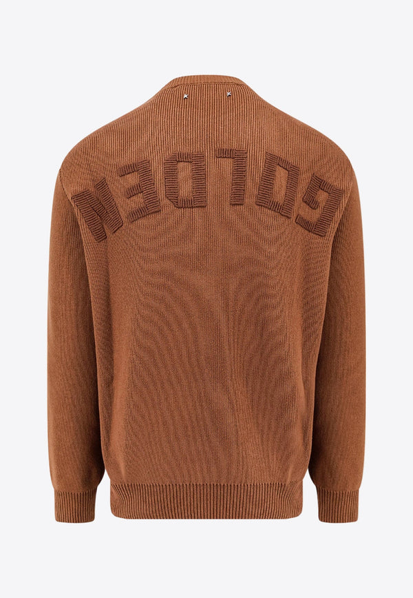 Logo Embroidered Knitted Sweater