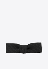 Logo Jacquard Silk Bow Tie