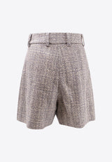 Mini Herringbone Shorts