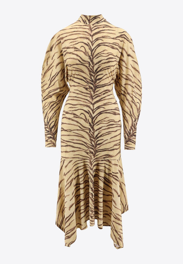 Animal Print Midi Dress