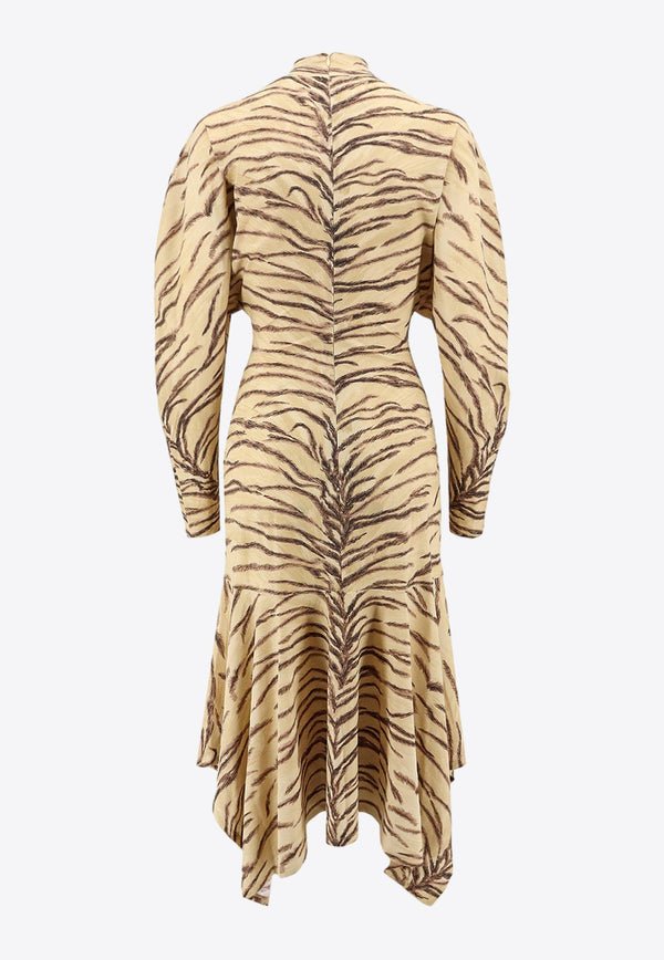 Animal Print Midi Dress