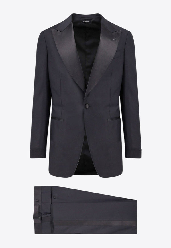 Single-Breasted Wool Tuxedo Suit