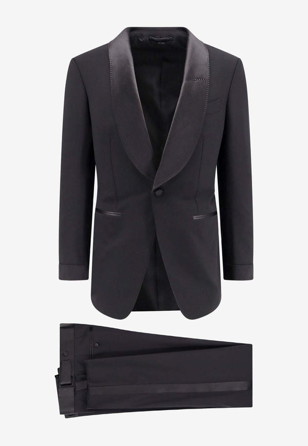 Single-Breasted Wool Tuxedo Suit