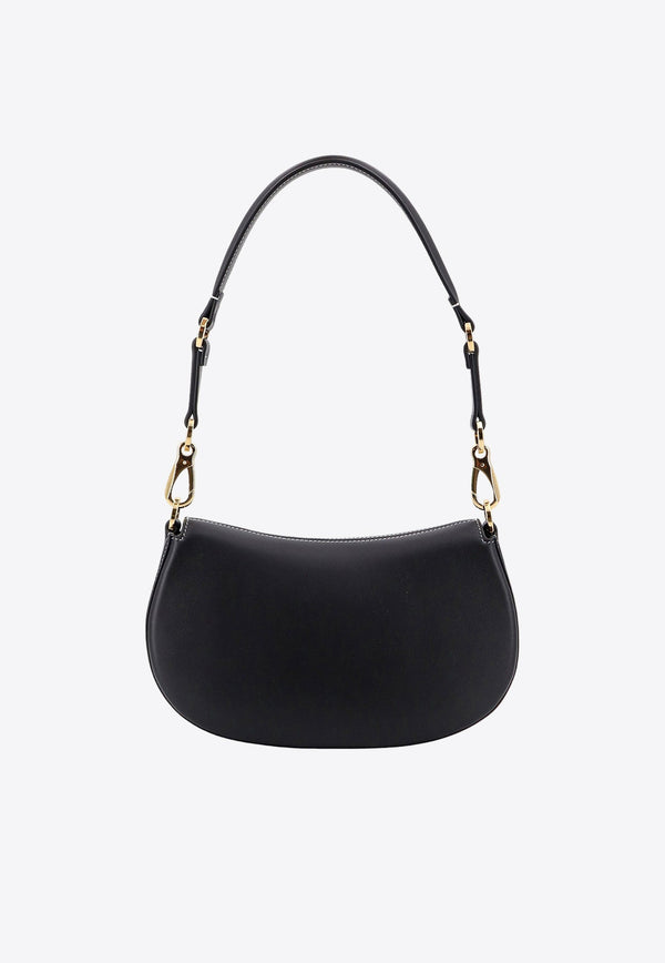 Small Ohval Nappa Leather Shoulder Bag