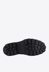 Fringed Semi-Shiny Leather Loafers