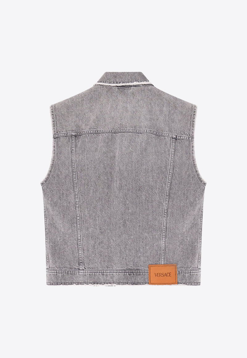 Frayed Denim Vest