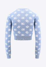 DG Logo Jacquard Cropped Sweater