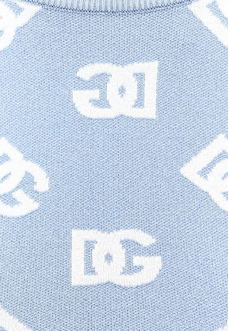 DG Logo Jacquard Cropped Sweater