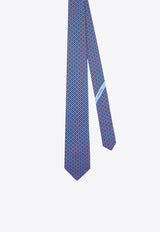 All-Over Gancini Silk Tie