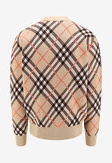 Vintage Check Mohair Wool Cardigan