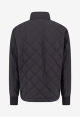 Quilted Nylon Bomber Jacket