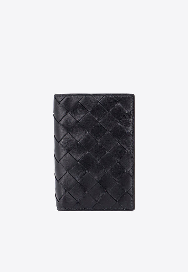 Intrecciato Leather Passport Holder