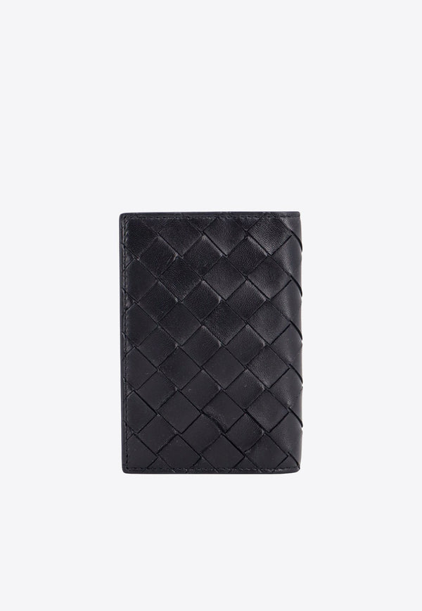 Intrecciato Leather Passport Holder