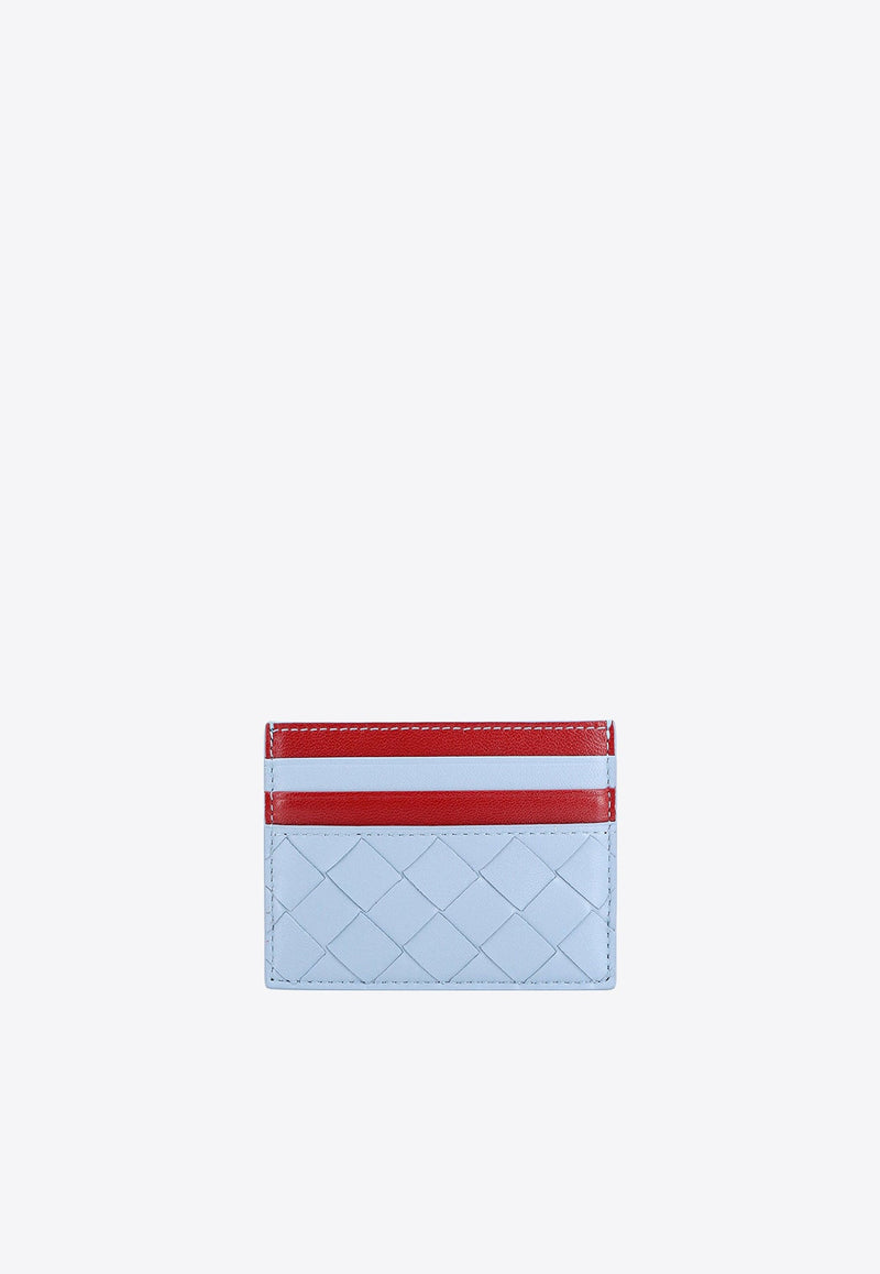 Intrecciato Nappa Leather Bi-Color Cardholder