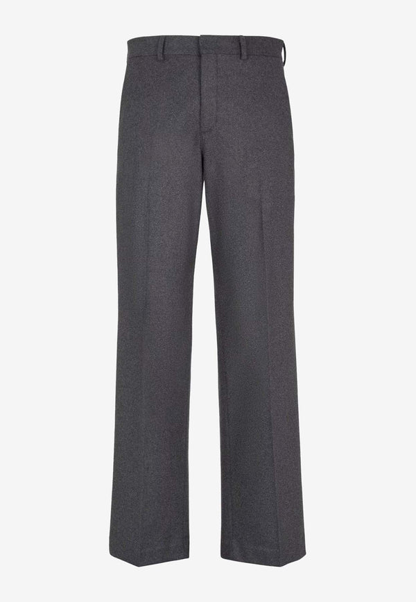 Straight-Leg Tailored Pants