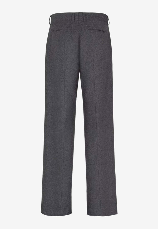 Straight-Leg Tailored Pants