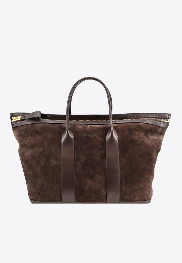 Buckley East-West Suede Duffle Bag