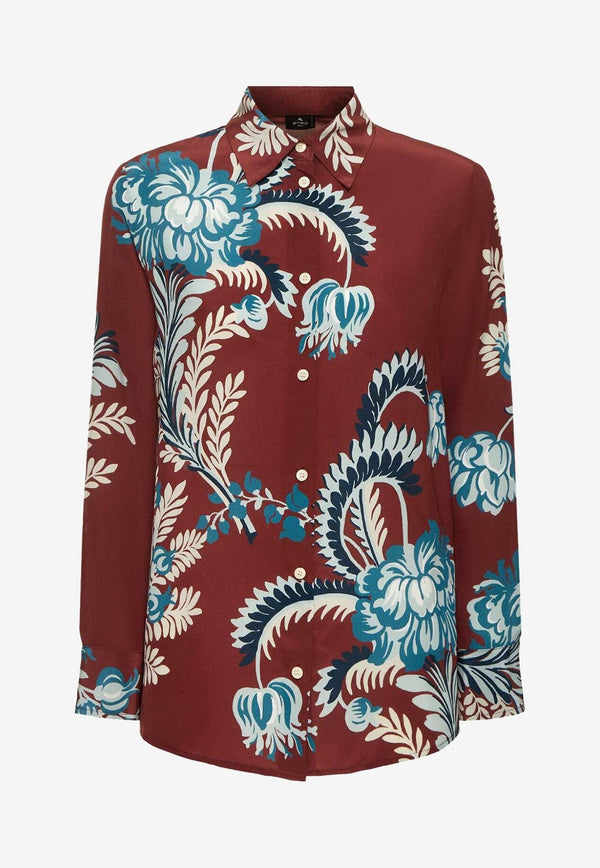 Paisley Print Long-Sleeved Shirt