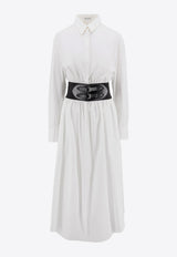 Belted Midi Shirt Dress