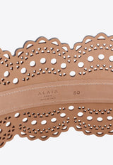 Bustier Laser-Cut Leather Belt