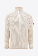 Rubbed Knit Turtleneck Sweater