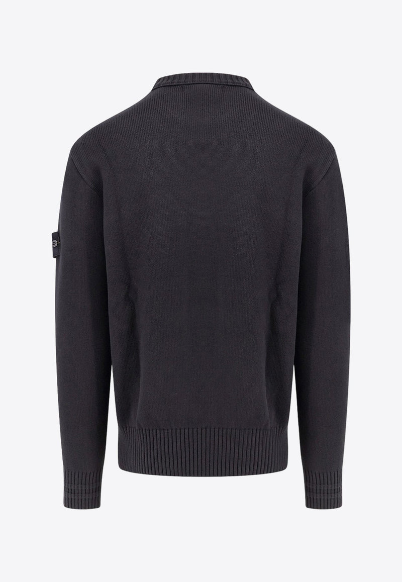 Mock-Neck Sweater with Removable Patch